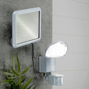 HI LED-Solar-Gartenleuchte mit Bewegungsmelder Kunststoff