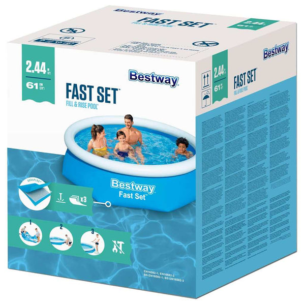 Bestway Fast Set Aufblasbarer Pool 244x61cm