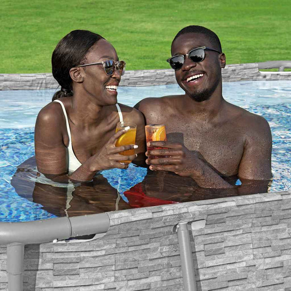 Power Steel Oval Pool Set 427x250x100 cm