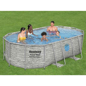 Power Steel Oval Pool Set 427x250x100 cm