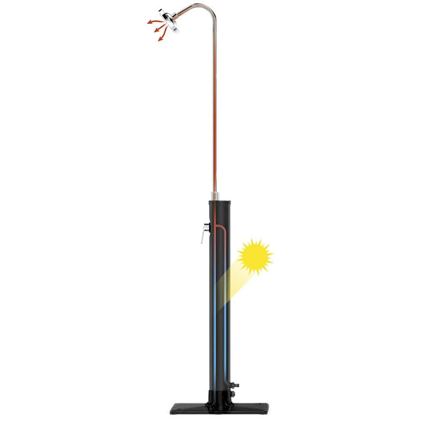 Douche solaire de jardin Bestway Solar Flow noire 8 L
