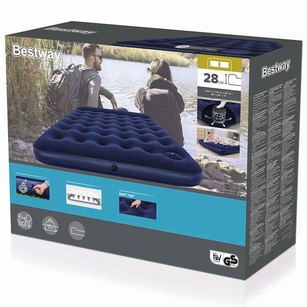 Bestway Luftmatratze mit Fußpumpe 203x152x28 cm
