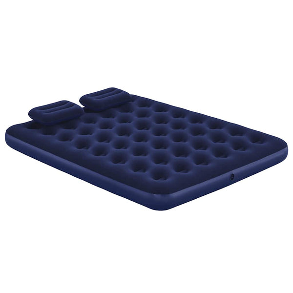 Bestway Luftbett mit Kissen & Luftpumpe Beflockt 203×152×22 cm 67374