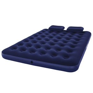 Bestway Luftbett mit Kissen & Luftpumpe Beflockt 203×152×22 cm 67374
