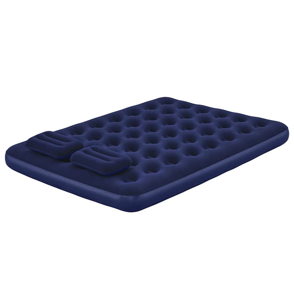 Bestway Luftbett mit Kissen & Luftpumpe Beflockt 203×152×22 cm 67374