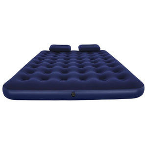 Bestway Luftbett mit Kissen & Luftpumpe Beflockt 203×152×22 cm 67374
