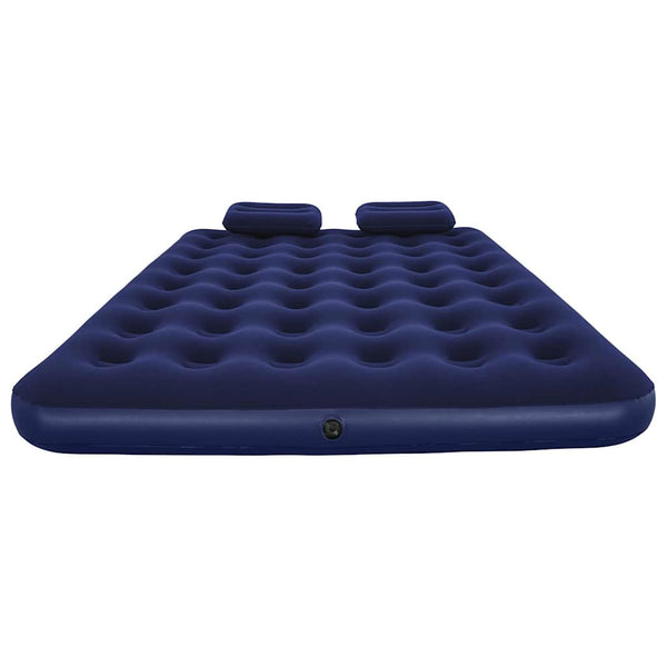 Bestway Luftbett mit Kissen & Luftpumpe Beflockt 203×152×22 cm 67374