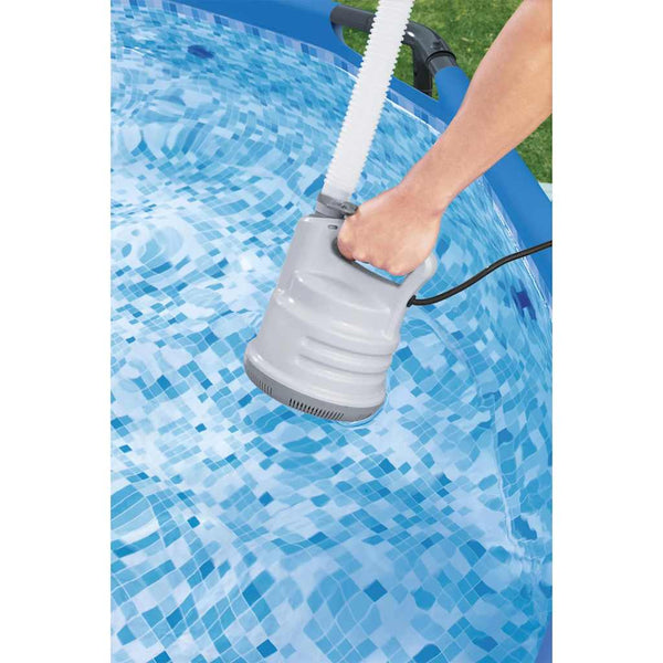 Bestway Pompe de piscine submersible blanche