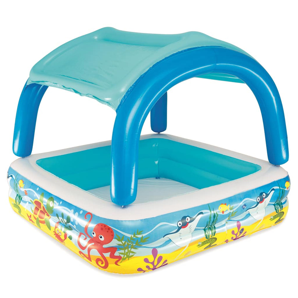 Bestway Planschbecken mit Baldachin Blau 140cm