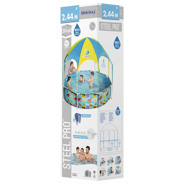 Bestway Steel Pro UV Careful Kinderpool 244x51cm