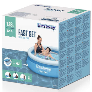 Bestway Fast Set Aufblasbarer Pool 183x51cm
