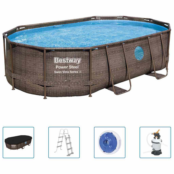 Bestway Power Steel Pool Set 488x305x107cm