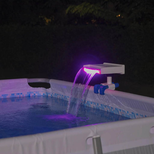 LED Pool Wasserfall