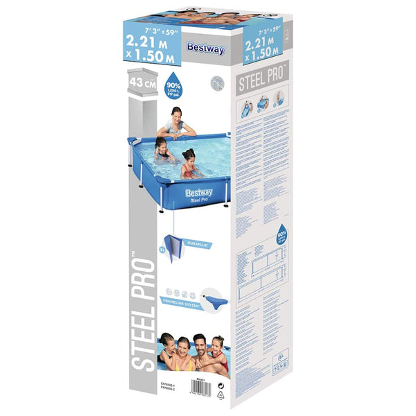 Bestway Steel Pro Frame Pool 221x150x43cm