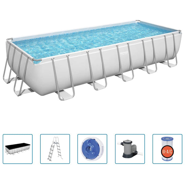 Bestway Power Steel Rechteckpool