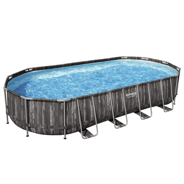 Bestway Oval Pool Set 7.32x3.66x1.22m