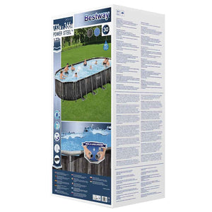 Bestway Oval Pool Set 7.32x3.66x1.22m