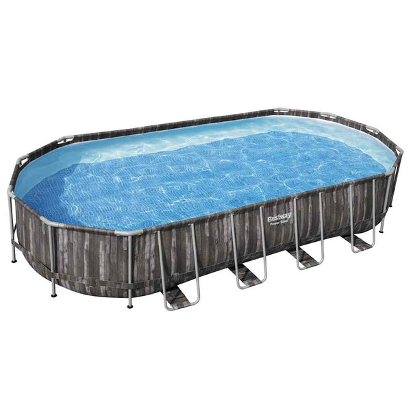 Bestway Oval Pool Set 7.32x3.66x1.22m