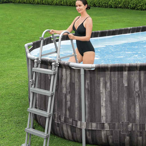 Bestway Oval Pool Set 7.32x3.66x1.22m