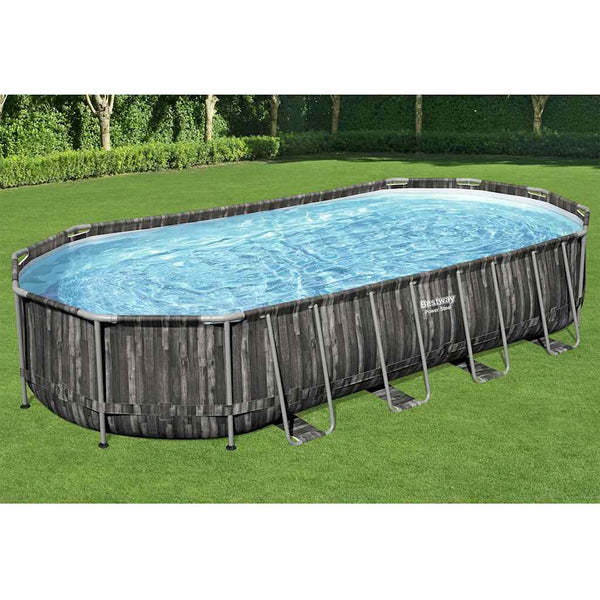 Bestway Oval Pool Set 7.32x3.66x1.22m