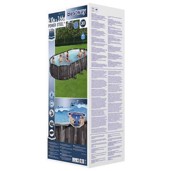 Bestway Power Steel Oval Pool Set