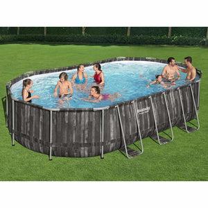 Bestway Power Steel Oval Pool Set