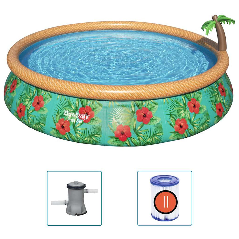 Bestway Paradise Palms Aufblasbares Pool-Set 457x84cm
