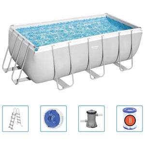 Bestway Power Steel Rechteckpool-Set 412x201x122 cm