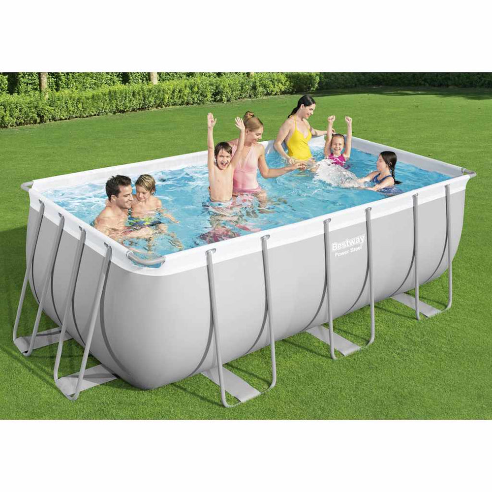 Bestway Power Steel Rechteckpool-Set 412x201x122 cm