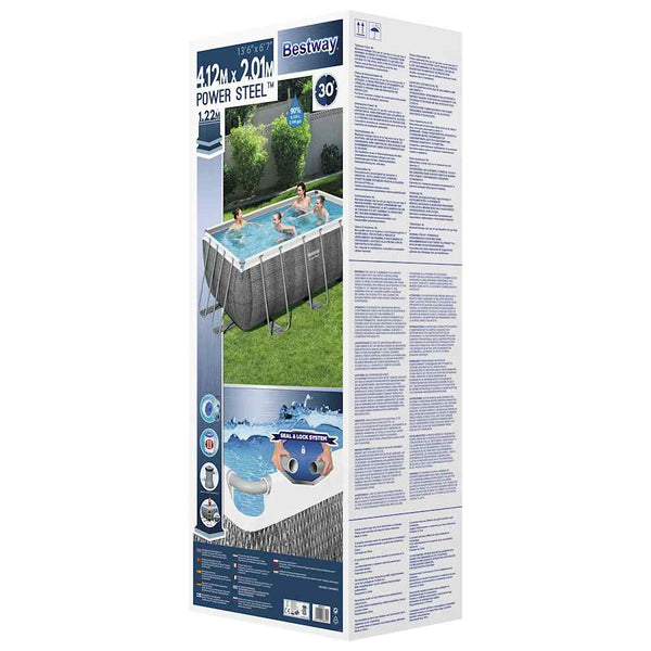 Bestway Power Steel Rechteckpool-Set