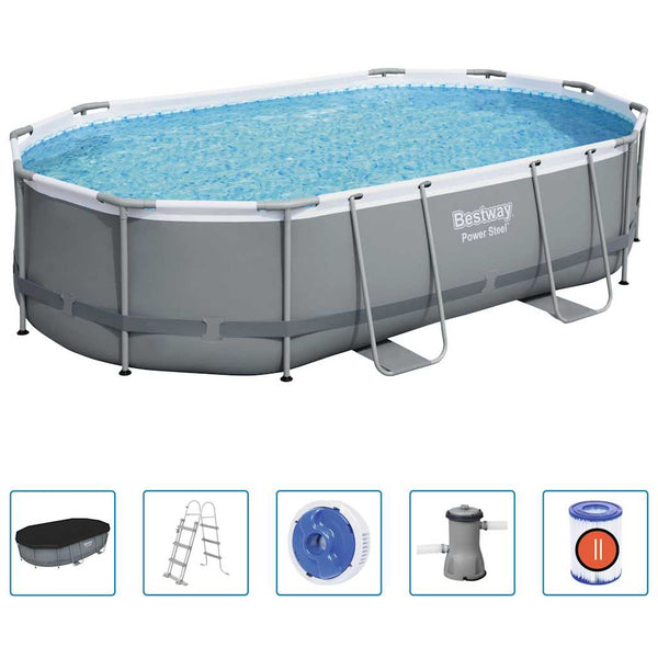 Bestway Power Steel Pool Set 488x305x107cm