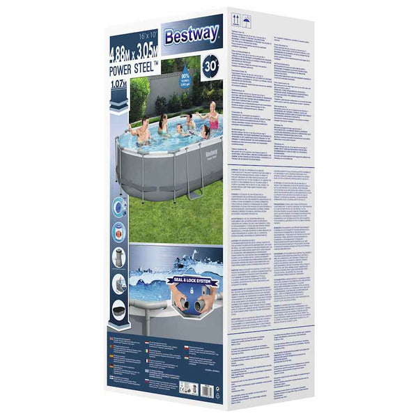 Bestway Power Steel Pool Set 488x305x107cm