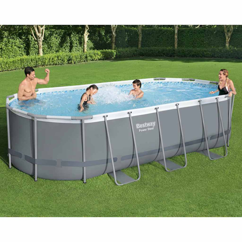 Bestway Power Steel Oval Pool 549x274x122 cm