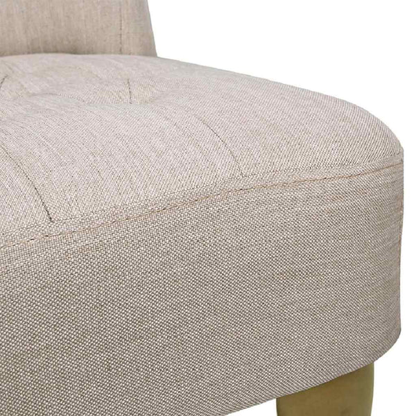 Französische Stühle Creme Stoff 2er Set