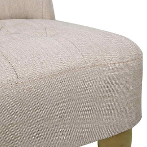 Französische Stühle 2 Stk. Creme Stoff