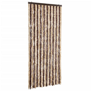 Chenille Insektenschutzvorhang Beige/Hellbraun 90x220cm