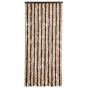 Chenille Insektenschutzvorhang Beige/Hellbraun 90x220cm