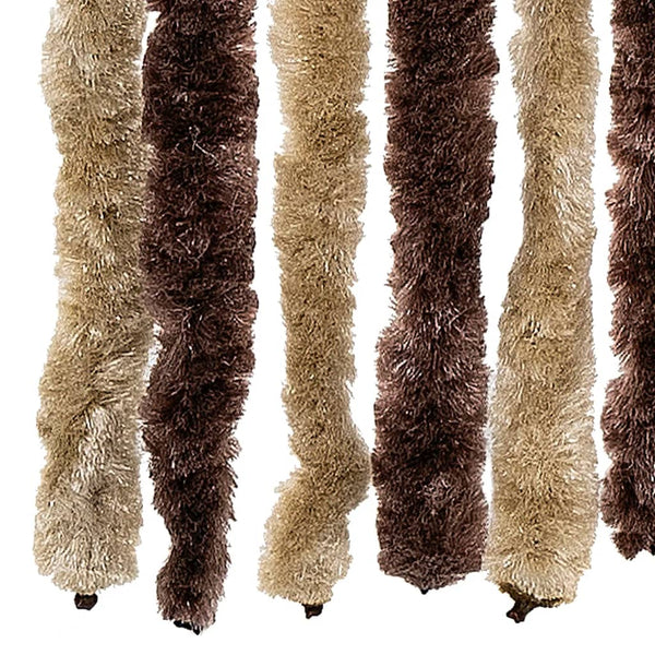 Chenille Insektenschutzvorhang Beige/Hellbraun 90x220cm