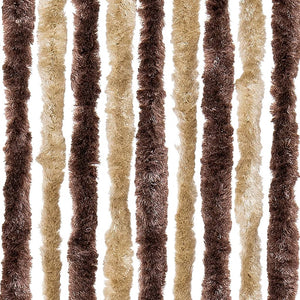 Chenille Insektenschutzvorhang Beige/Hellbraun 90x220cm