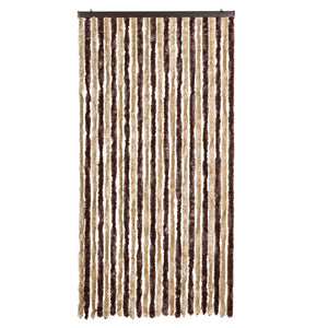 Chenille Insektenschutzvorhang 100x220 cm Beige/Hellbraun