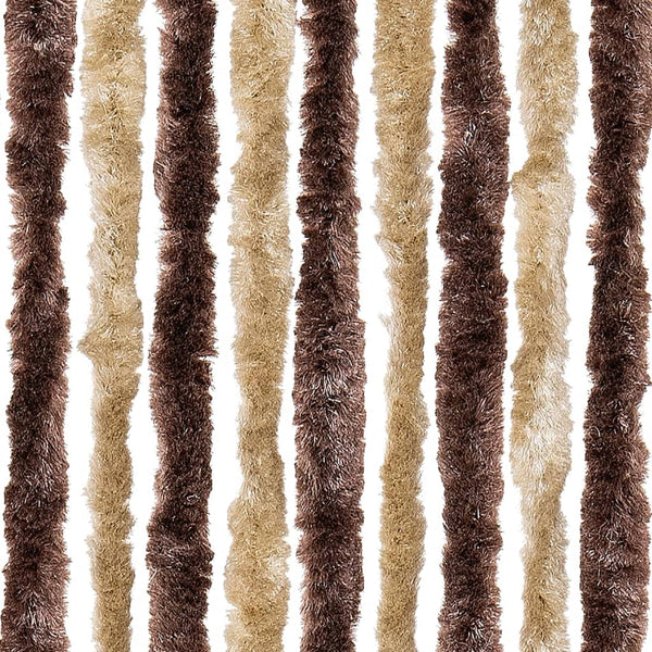Chenille Insektenschutzvorhang 100x220 cm Beige/Hellbraun