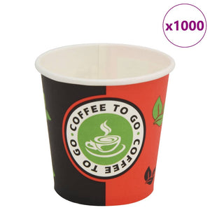 vidaXL Gobelets à café jetables en carton 120 ml (4 oz) 1000 pcs