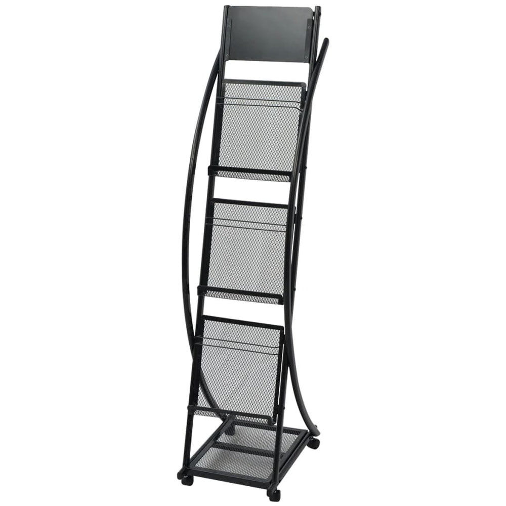 30098   Zeitschriftenständer 40 x 32 x 131 cm Schwarz A4