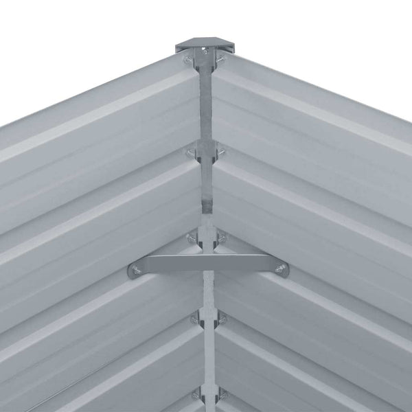 Hochbeet 160x80 cm Verzinkt Grau