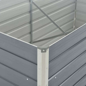 Hochbeet 160x80 cm Verzinkt Grau