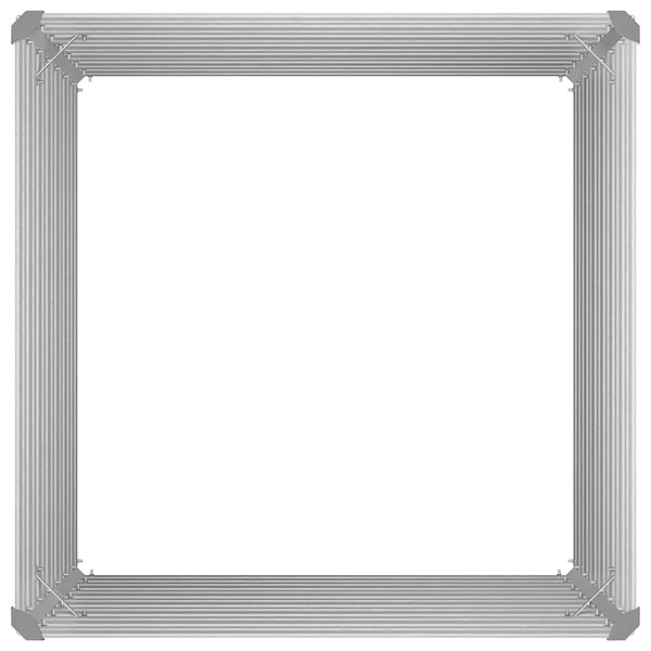 Hochbeet Grau 100x100x77cm Verzinkt