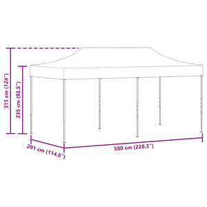 Faltzelt Pop-Up 3x6 m Blau