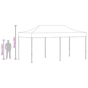 Faltzelt Pop-Up 3x6m Cremeweiß