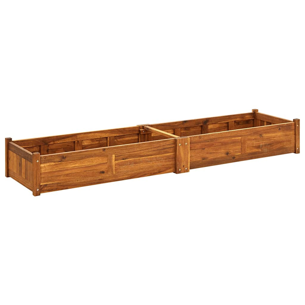 Akazienholz Hochbeet 200x50x25cm