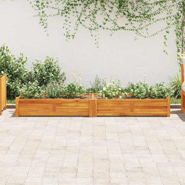 Akazienholz Hochbeet 200x50x25cm